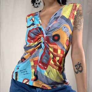 Vintage Ivu Jane London Town Graphic Tank